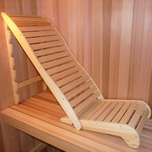 Wooden Lounge Reclined Sauna Chair