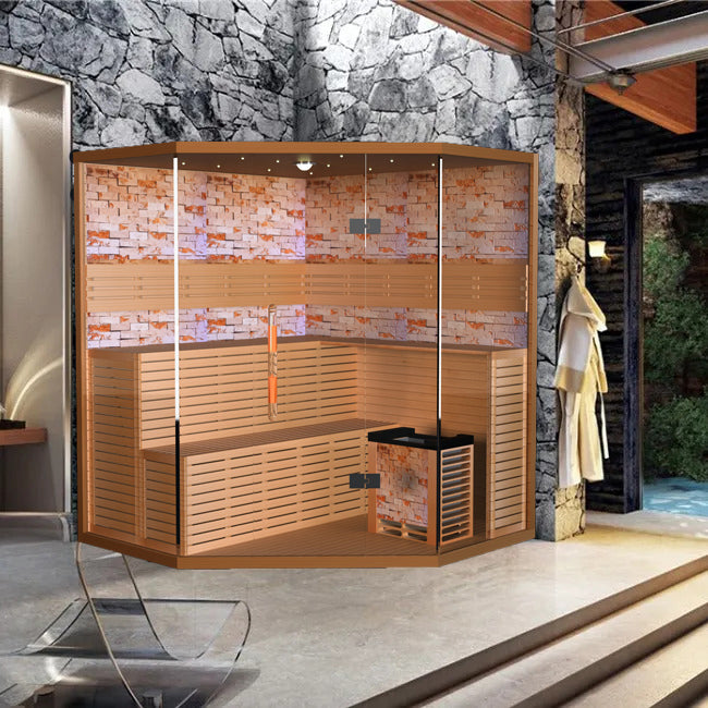 Smartmak® Luxury Traditional Steam Sauna Room Tradition 2  (Including Shipping and Installation)