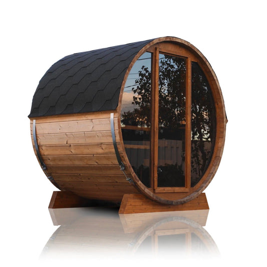Smartmak Outdoor Barrel Sauna（3-4 Person）